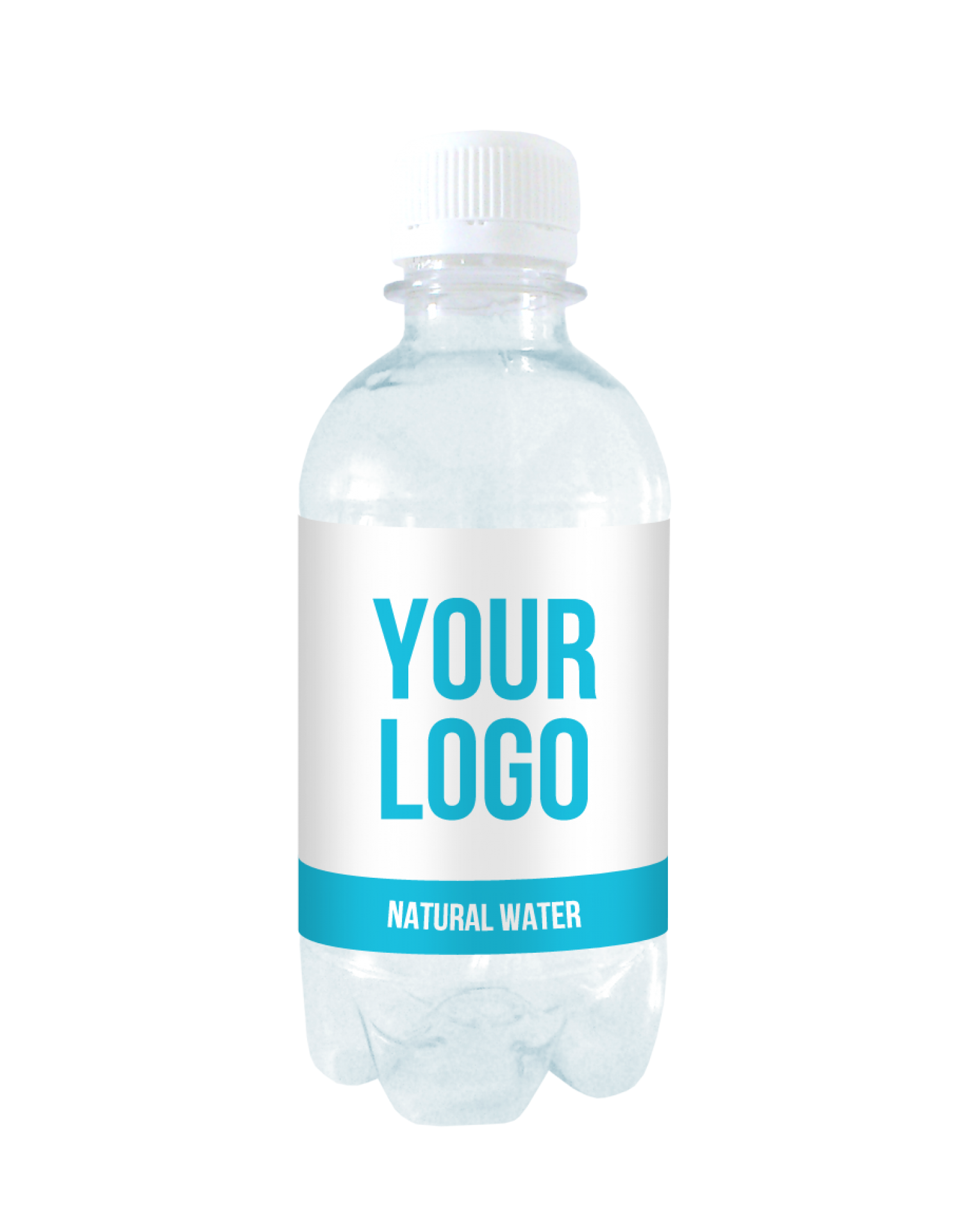 Branded spring still water 250 ml, PET bottle with full colour label ...